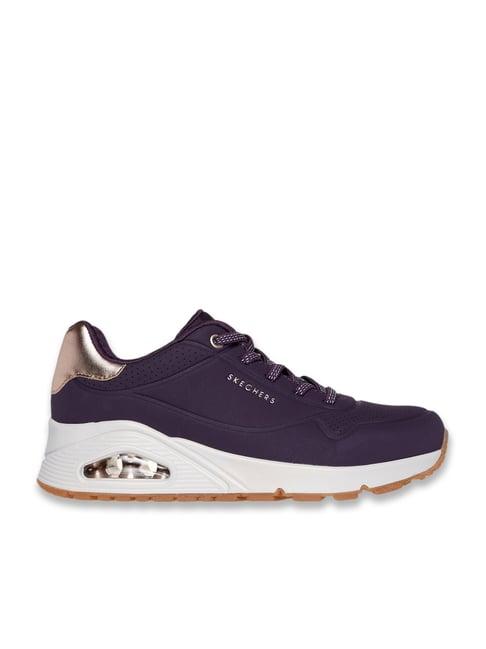 Skechers Women's UNO - SHIMMER AWAY Dark Purple Sneakers
