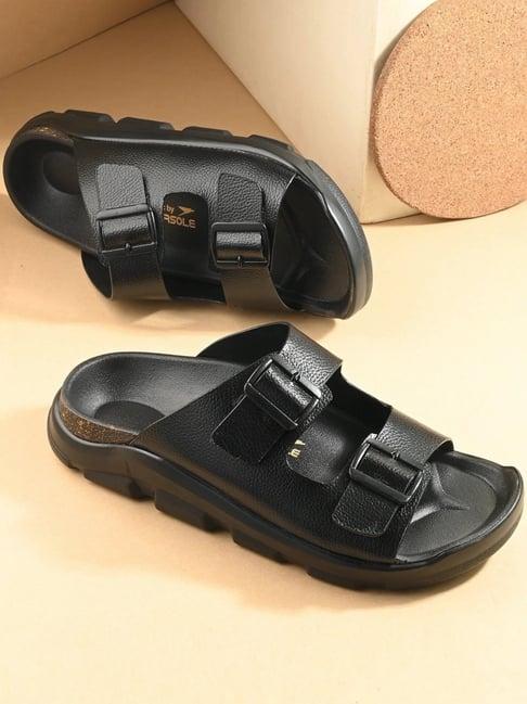 Hoversole Men's ZENITH Black Casual Archloc Sandals