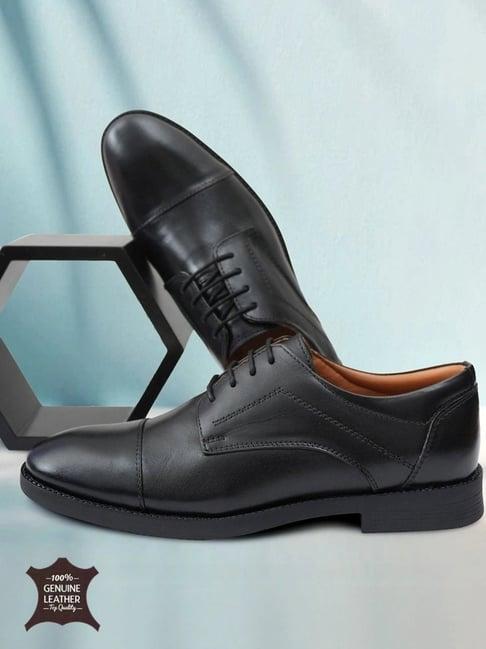 Hoversole X Nico Nerini Men's Luxor Black Leather Derby Shoes