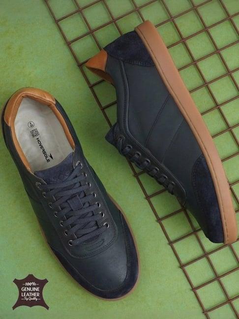 Hoversole Men's Genio Navy Blue Sneakers