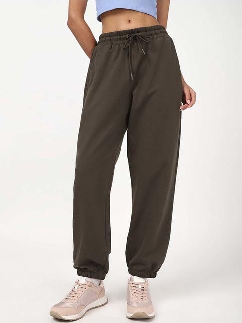 Bewakoof Brown Relaxed Fit Joggers