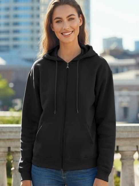 Bewakoof Black Cotton Hoodie