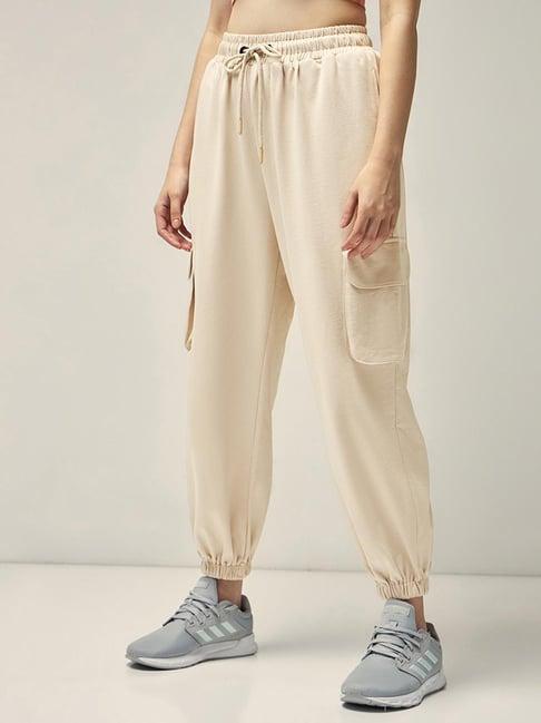 Bewakoof Beige Relaxed Fit Joggers