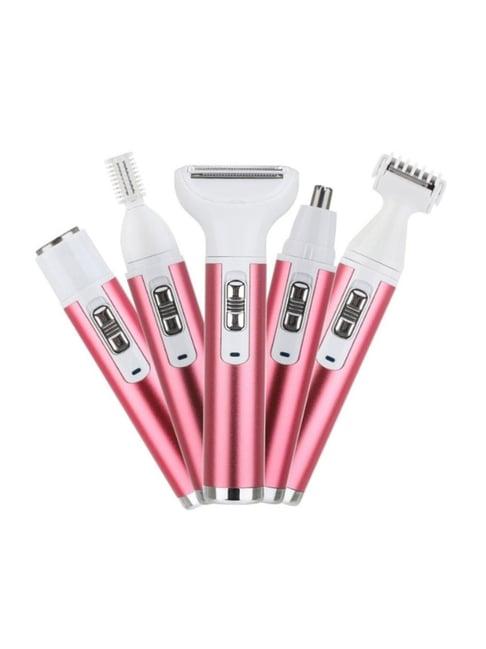 Buy Semino 5 In 1 Portable Electric Shaver Razor Trimmer Set For Women for Online @ Tata CLiQ
