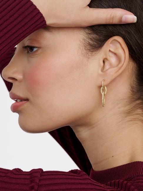 Ted Baker Golden Crystal Shimmer Shirina Drop Earring