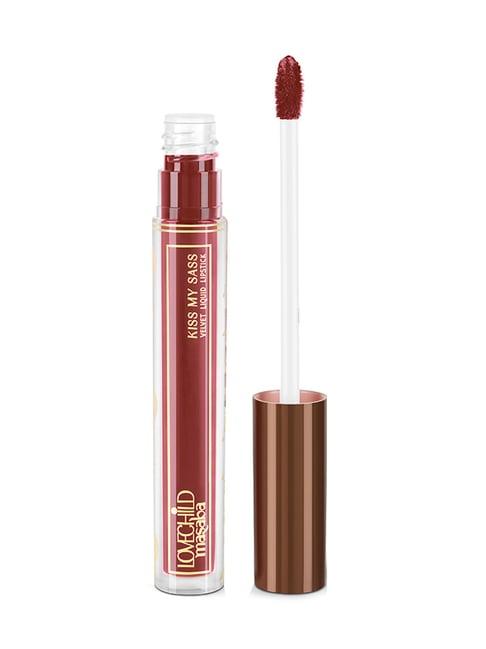 LoveChild Masaba Kiss My Sass Velvet Liquid Lipstick Ok Boomer (Burgundy Red) - 3.5 gm