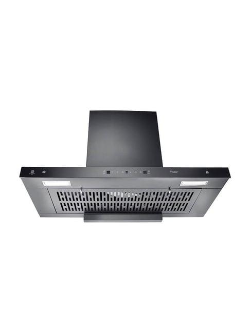 Prestige Black Glass Kitchen Hood Edge 900 Digital Display Touch Control 180 W Chimney