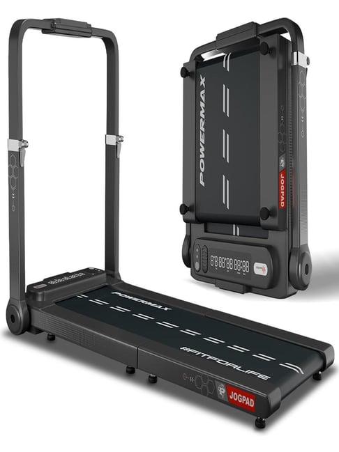 PowerMax Fitness Peak Motorized Foldable Treadmill for Home Use with Handle & Remote Control