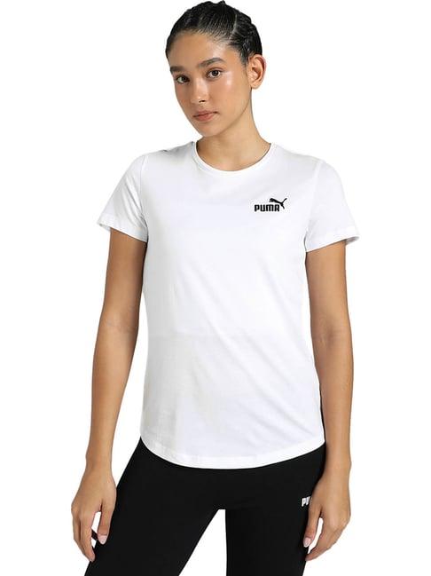 Puma White Regular Fit T-shirt