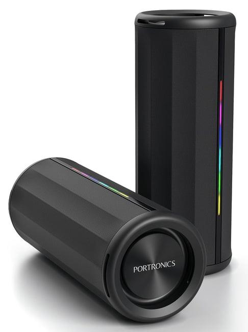 Portronics Nova 40W Portable Bluetooth Speaker With Dual Passive Radiator - Black