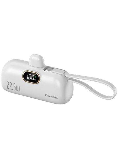 Onelife Voltgo 5000 mAh 22.5 W Nano Pocket Size White Power Bank