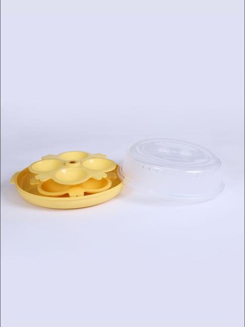 SignoraWare Lemon Yellow Plastic BPA Free Big Idli Maker (500 ml)