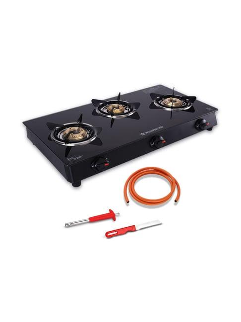 Wonderchef Zest Neo Black Glass Cooktop 3 Burners