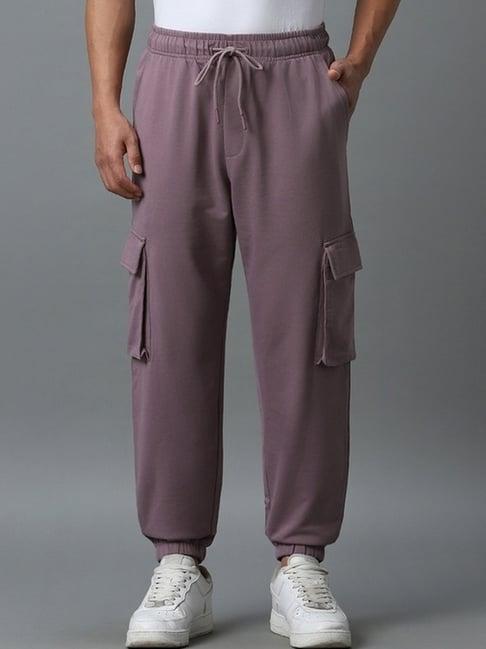 Bewakoof Air 1.0 Men's Purple Oversized Cargo Joggers