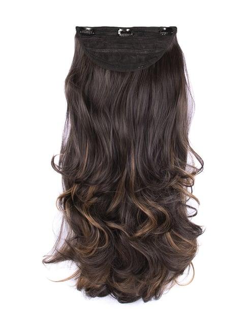 Buy Stasia Street Clip-In Out Curl Mix Brown Hair Extensions - 24 Inches for Online @ Tata CLiQ