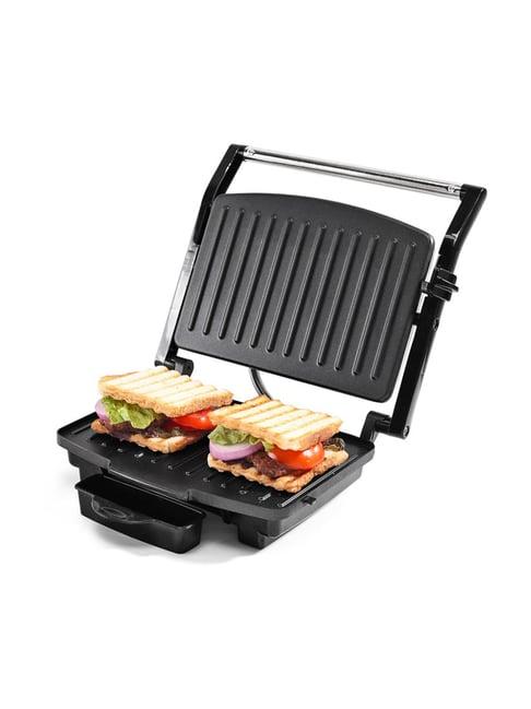 Wonderchef Black Essenza Contact Non-stick Grill Sandwiches Maker with LED Indicator