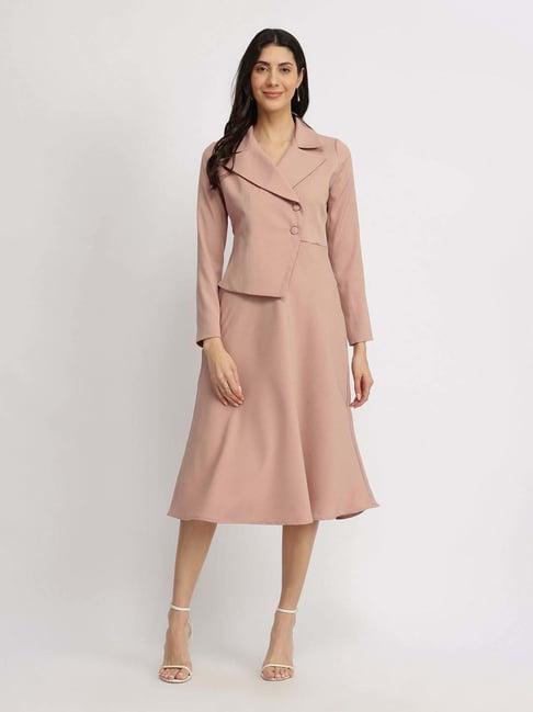Fablestreet Pink Regular Fit Dress