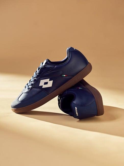 Lotto Men's Mavin Court Navy & White Sneaker