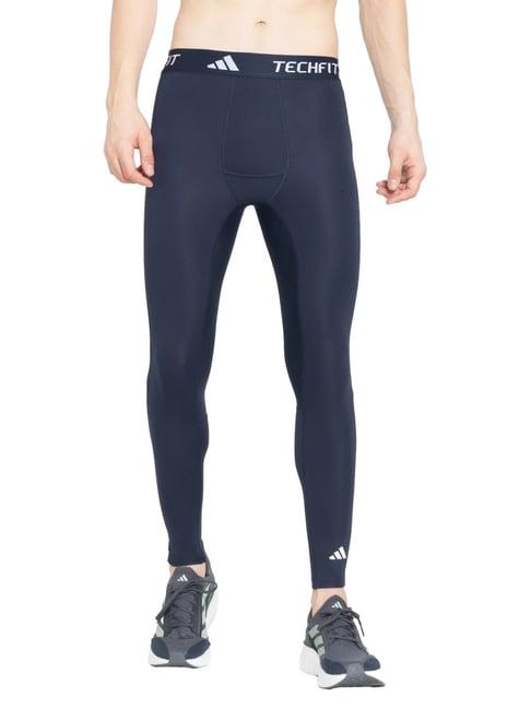 Adidas Blue Tight Fit Sports Tights