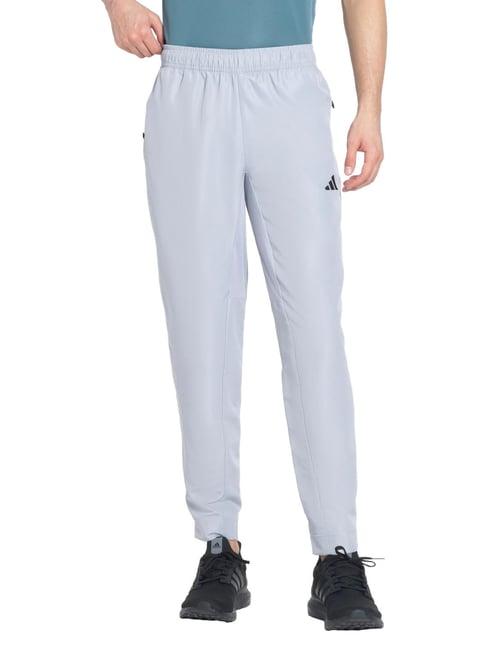 Adidas Grey Regular Fit Sports Trackpants