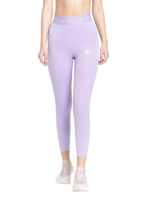 Adidas Purple Slim Fit Sports Tights