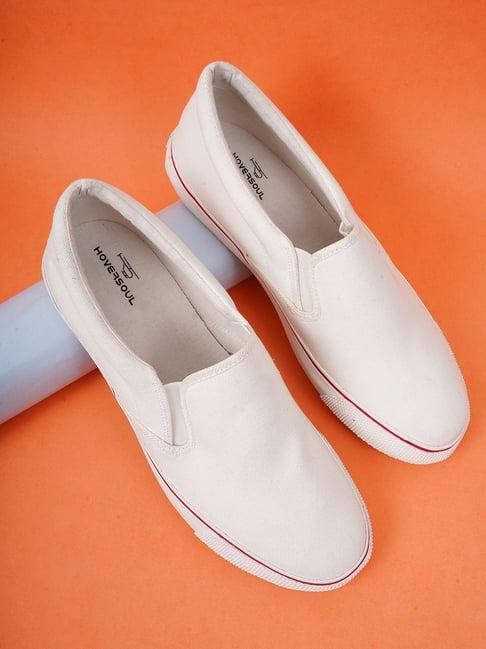 Hoversoul Men's Hornet White & Red Line Sneakers