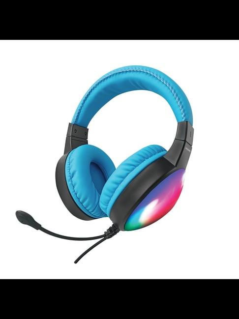 iVOOMi Storm Wired Gaming Headphone with RGB Lights & 50 mm Drivers (Black & Blue)