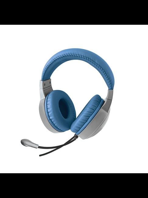 iVOOMi Leba Wired Gaming Headphone with Mic 50 mm Drivers (Grey & Blue)