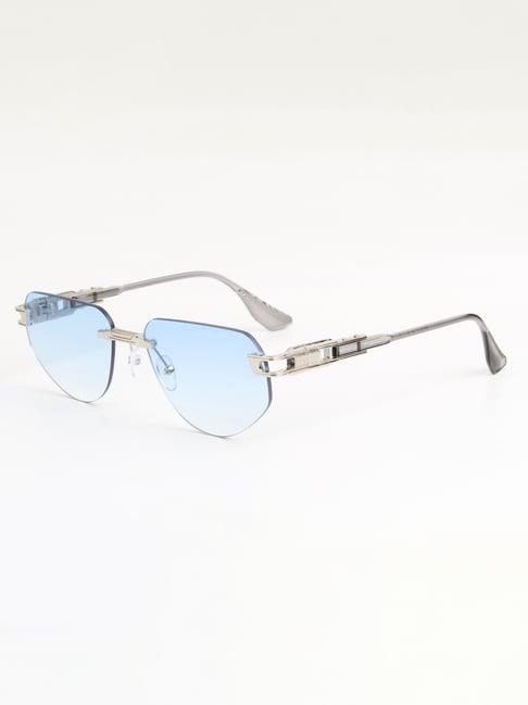 Ted Smith Blue UV Protection Aviator Unisex Sunglasses