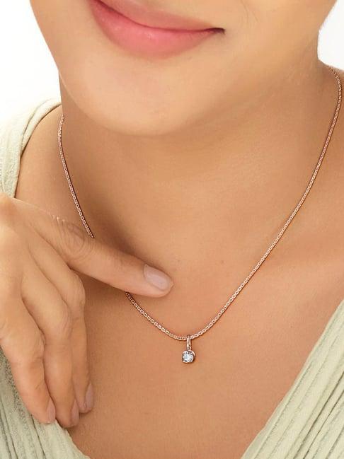 YOOU by PNG 14k (585) Rose Gold Moonlight Circle Casual Pendant