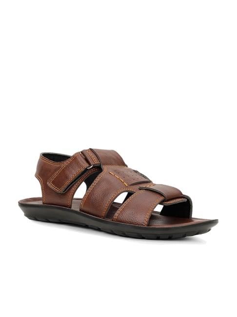 Bata Men's Brown Fisherman Sandals