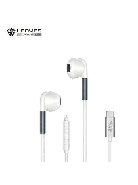 Lenyes LF105 Type-C Wired Earbuds with inbuilt MIC, Wired Earphone