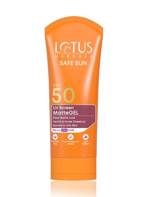 Lotus Herbals Safe Sun UV Screen Matte Gel SPF 50 PA +++ - 50 gm