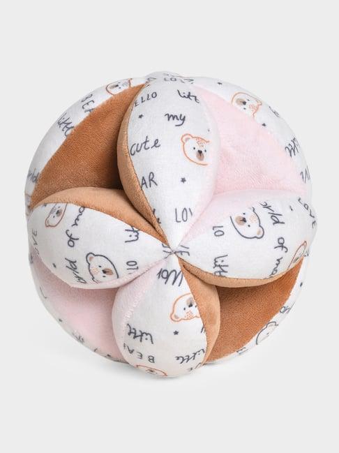 MiArcus Multicolored Rattle Sound Soft Plush Grip Ball (Age 6+ Months)