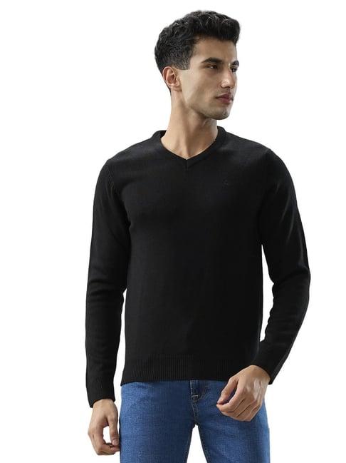 Parx Black Regular Fit Sweater