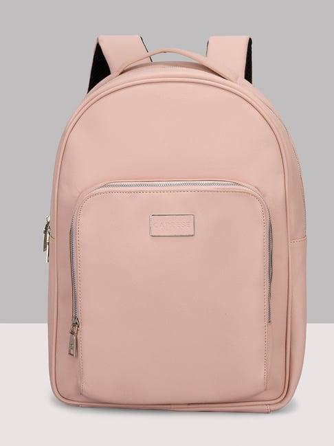 Caprese Powder Pink Uranus Large 16 Inch Laptop Backpack