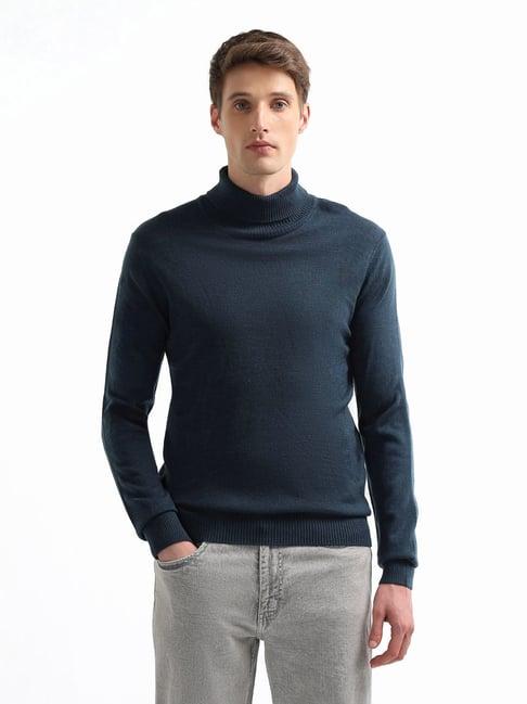 Arrow Sport Blue Regular Fit Sweater