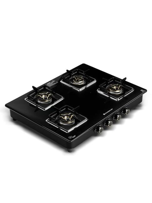 Wonderchef Black Royal 4 Brass Burner Cooktop