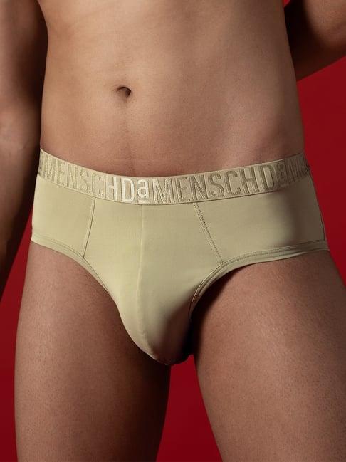 Damensch Beryl Green Regular Fit Solid Briefs