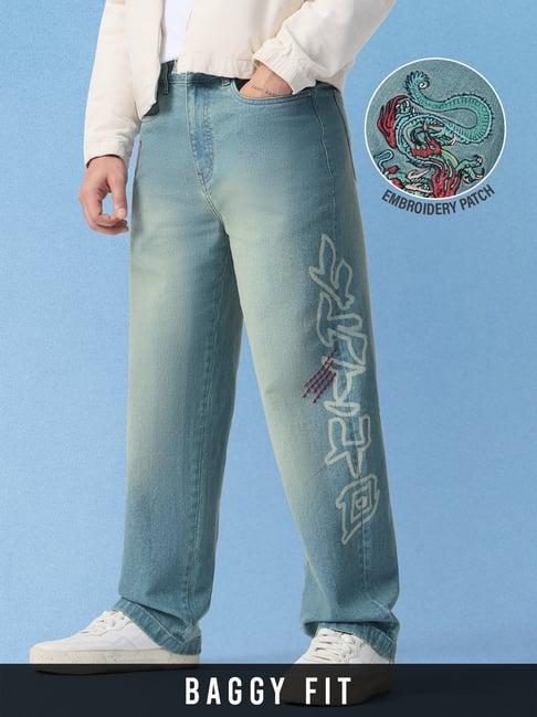 The Souled Store Ukiyo-e Denim: Dragon Men Jeans