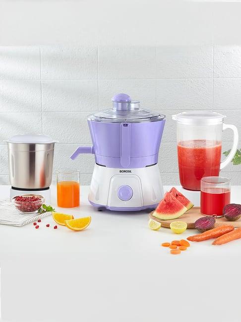 Borosil Primus Iii 500W Juicer Mixer Grinder - 2 Jars With Pulp Collector