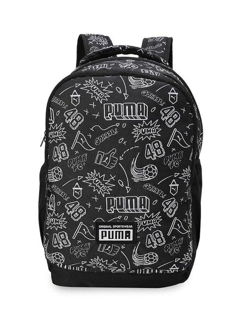 Puma Black.white Printed 100% Polyester Backpack