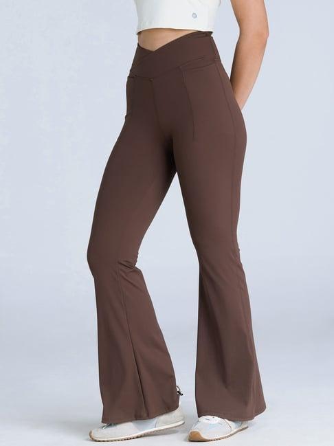 Cava Athleisure Brown Tall Hourglass Flared Leggings