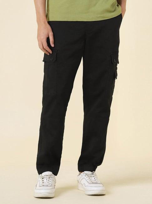 Allen Solly Black Relaxed Fit Joggers