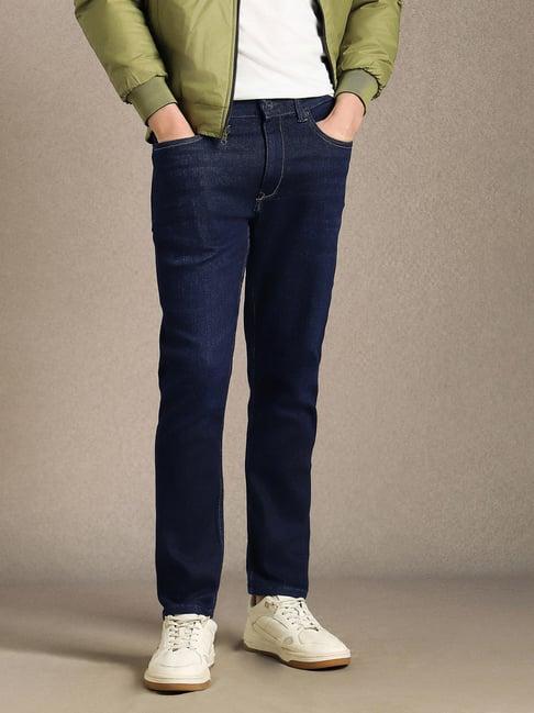 Men Navy Light Smart Fit Jeans