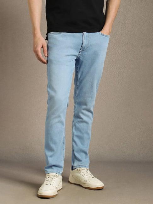 Men Light Blue Light Smart Fit Jeans