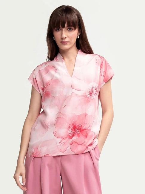 RAREISM Pink Printed Top