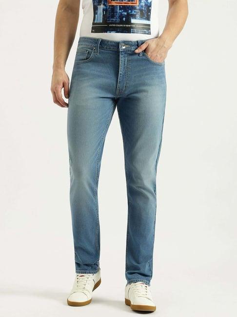 United Colors of Benetton Light Blue Regular Fit Jeans