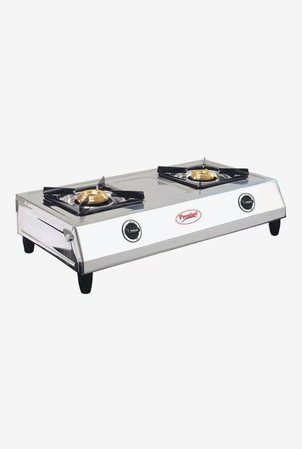 Prestige Agni 40053 2 Burners Gas Stove (Silver)