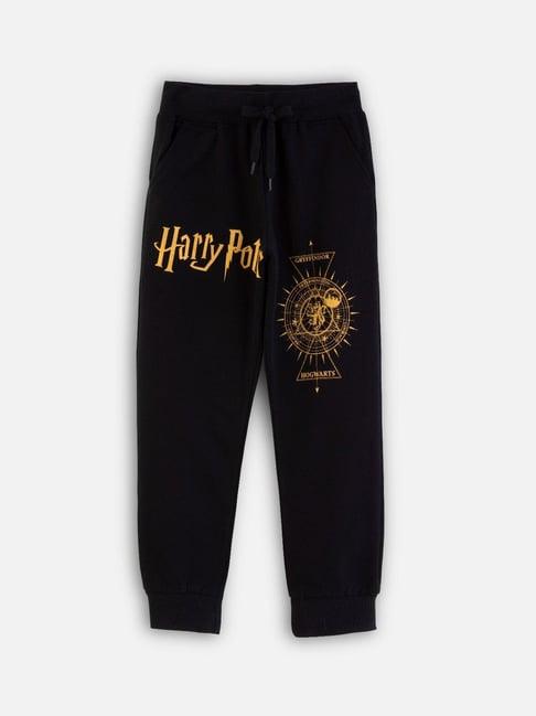 Nap Chief Unisex Black Cotton Character Based Harry Potter Track Bottoms & Joggers